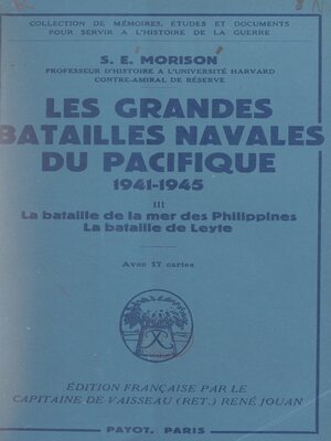 cover image of Les grandes batailles navales du Pacifique, 1941-1945 (3)
